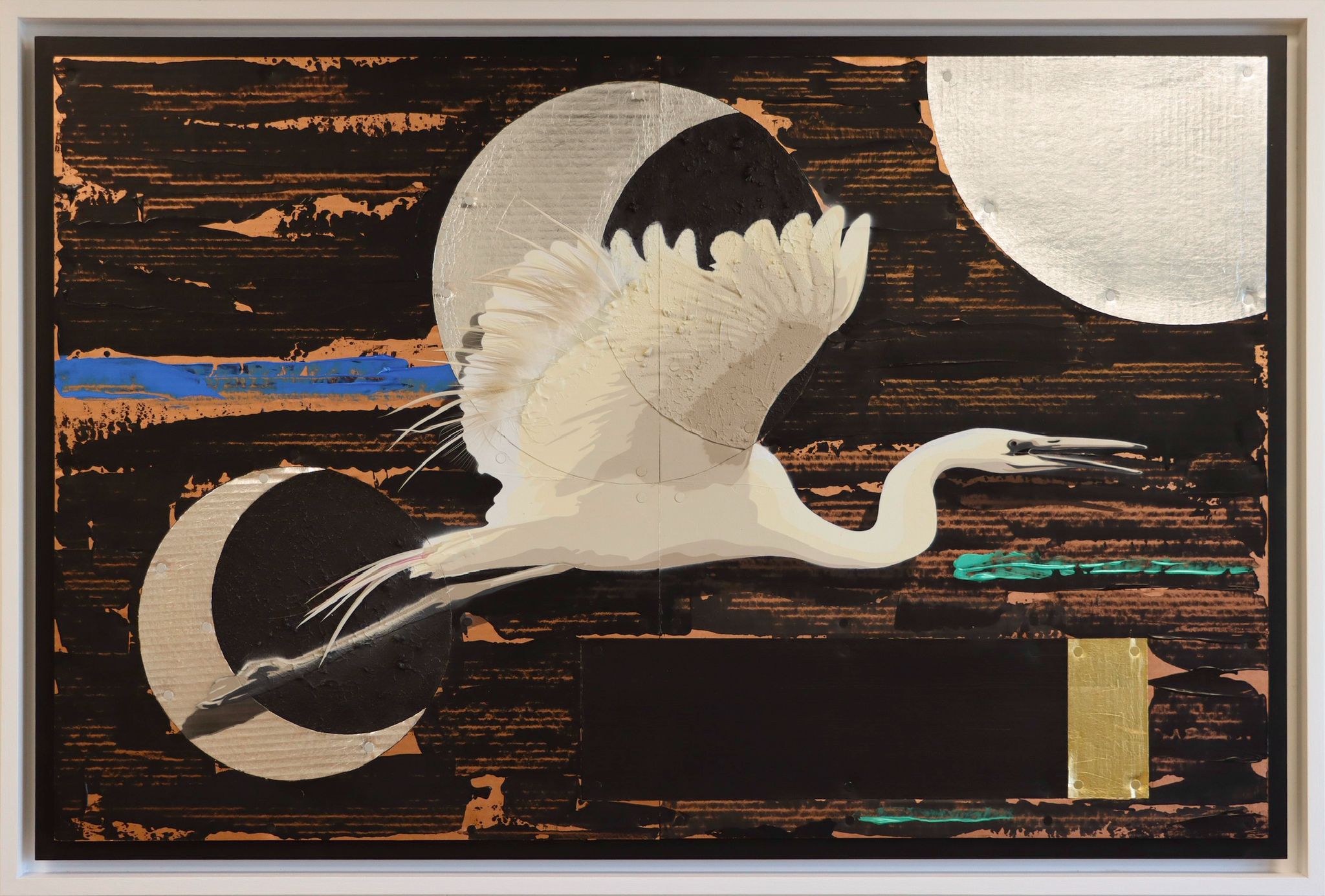 Christian Burnham white heron artwork
