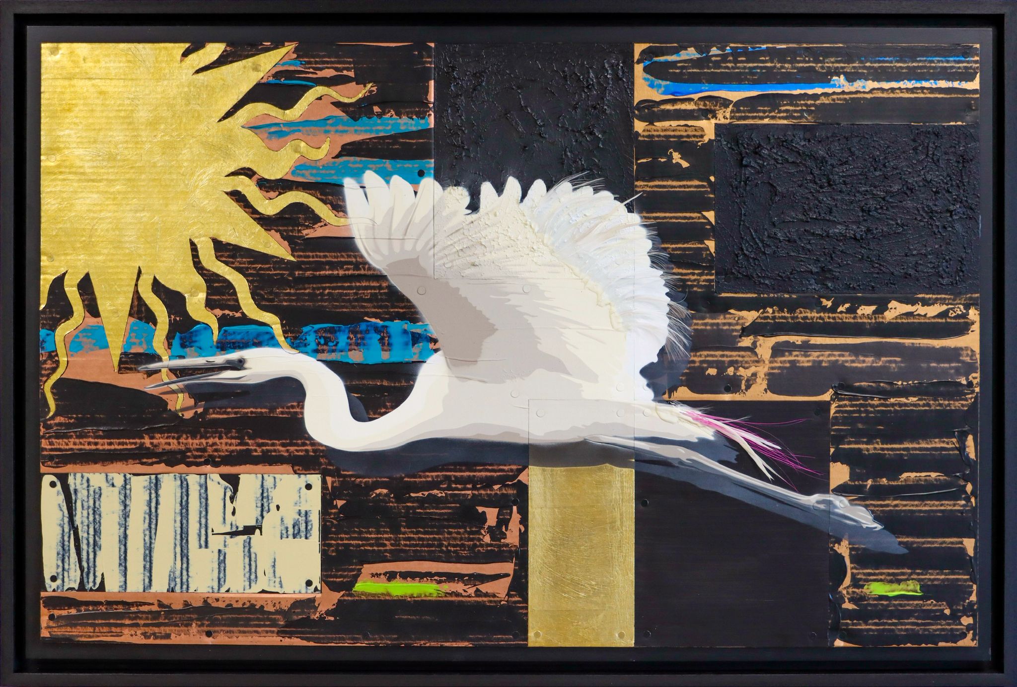 Christian Burnham white heron artwork